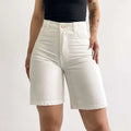 Bermuda jeans beige