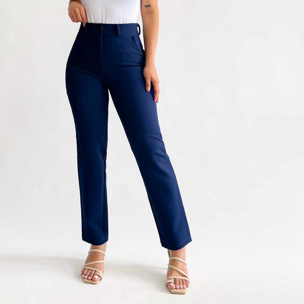 Slim pants azul marino