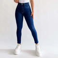 Skinny jeans clasico azul oscuro