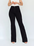 Bootcut long jeans negro