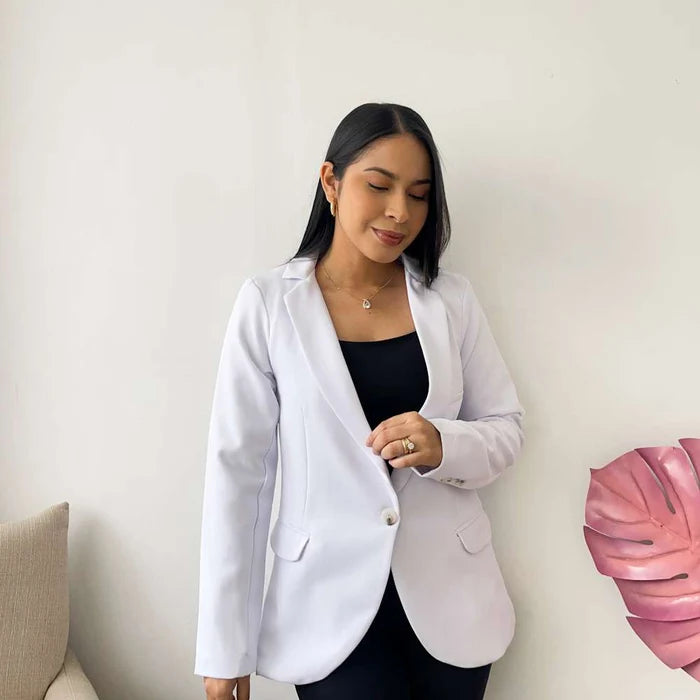 Blazer manga larga