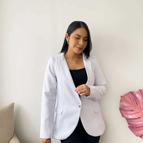 Blazer manga larga