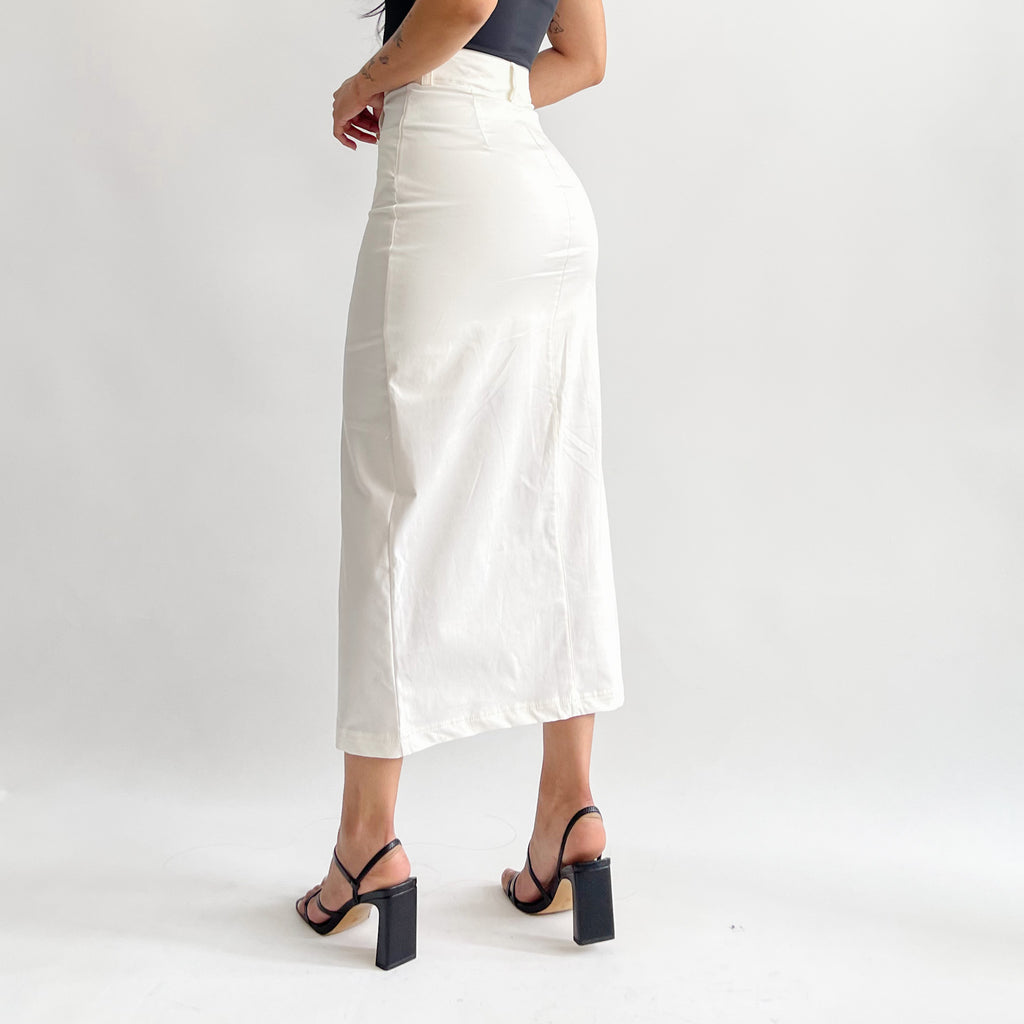 Maxi falda drill