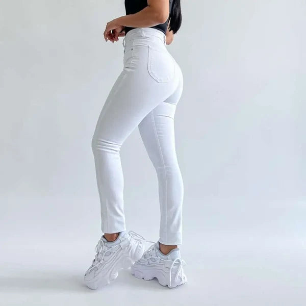Skinny jeans clásico blanco