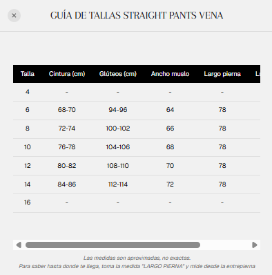 Straight pants elástico midi