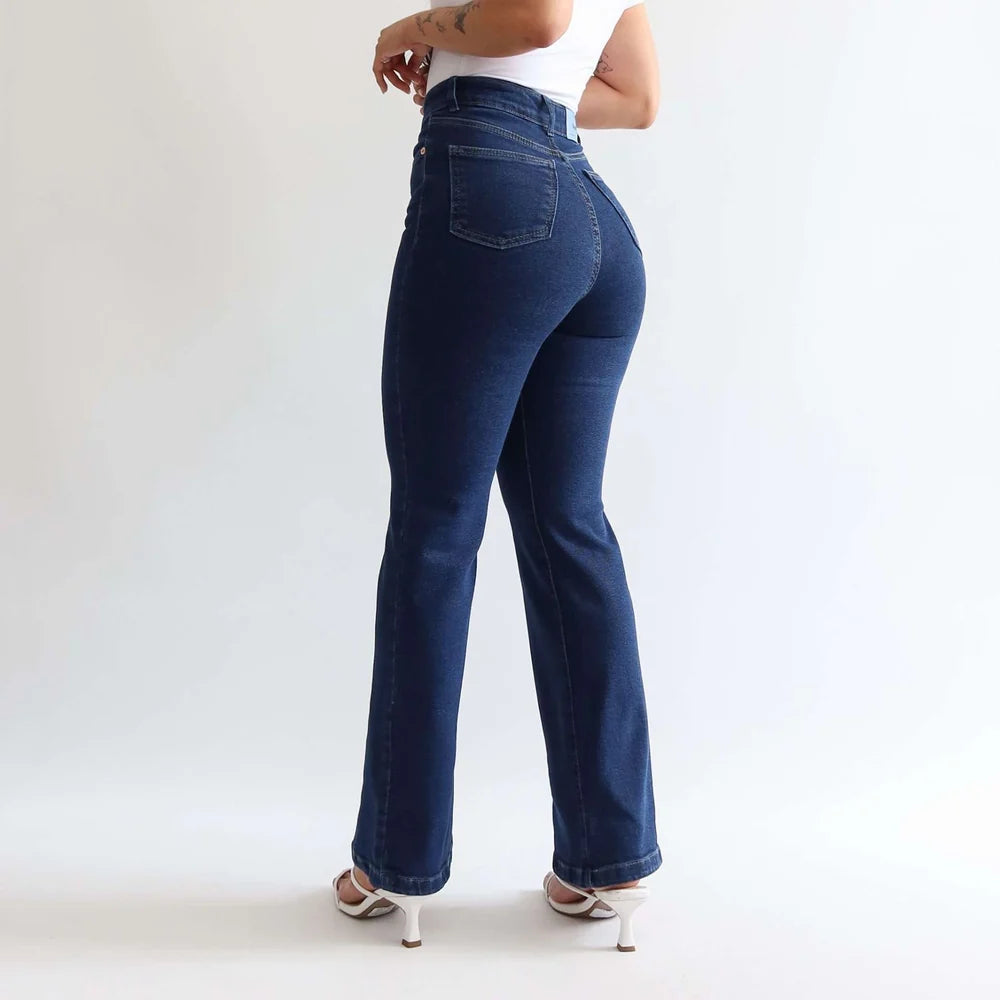 Mini bootcut jeans azul oscuro