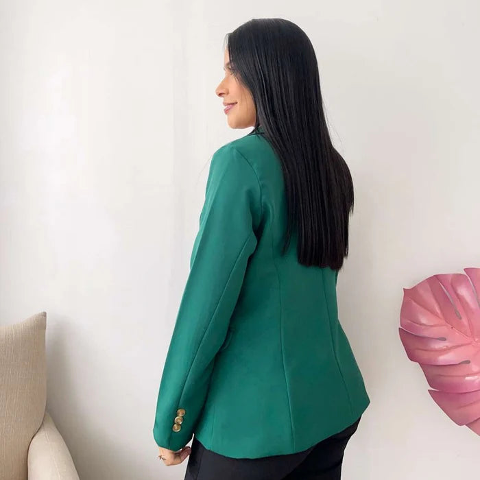 Blazer manga larga
