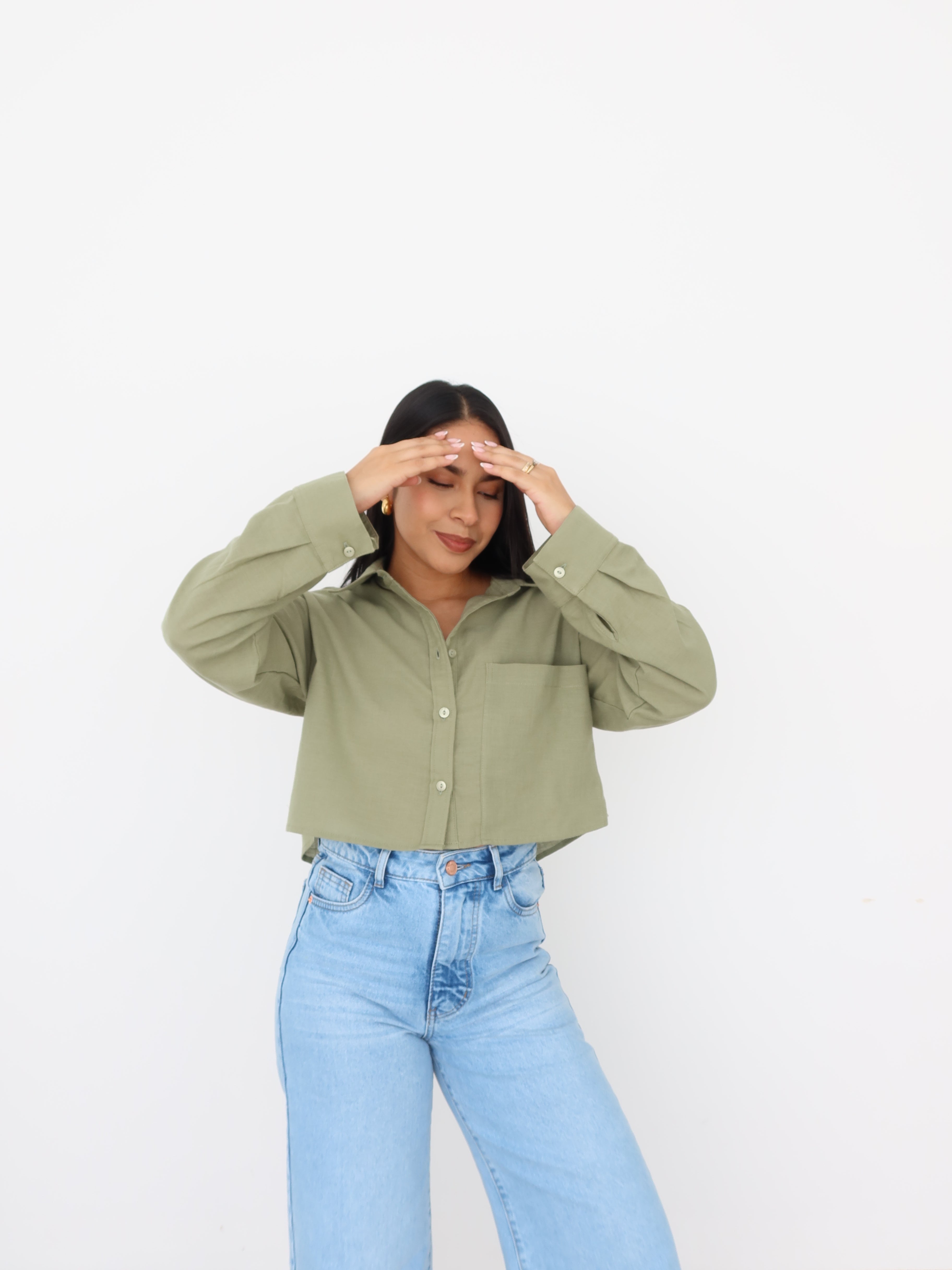 Camisa cropped