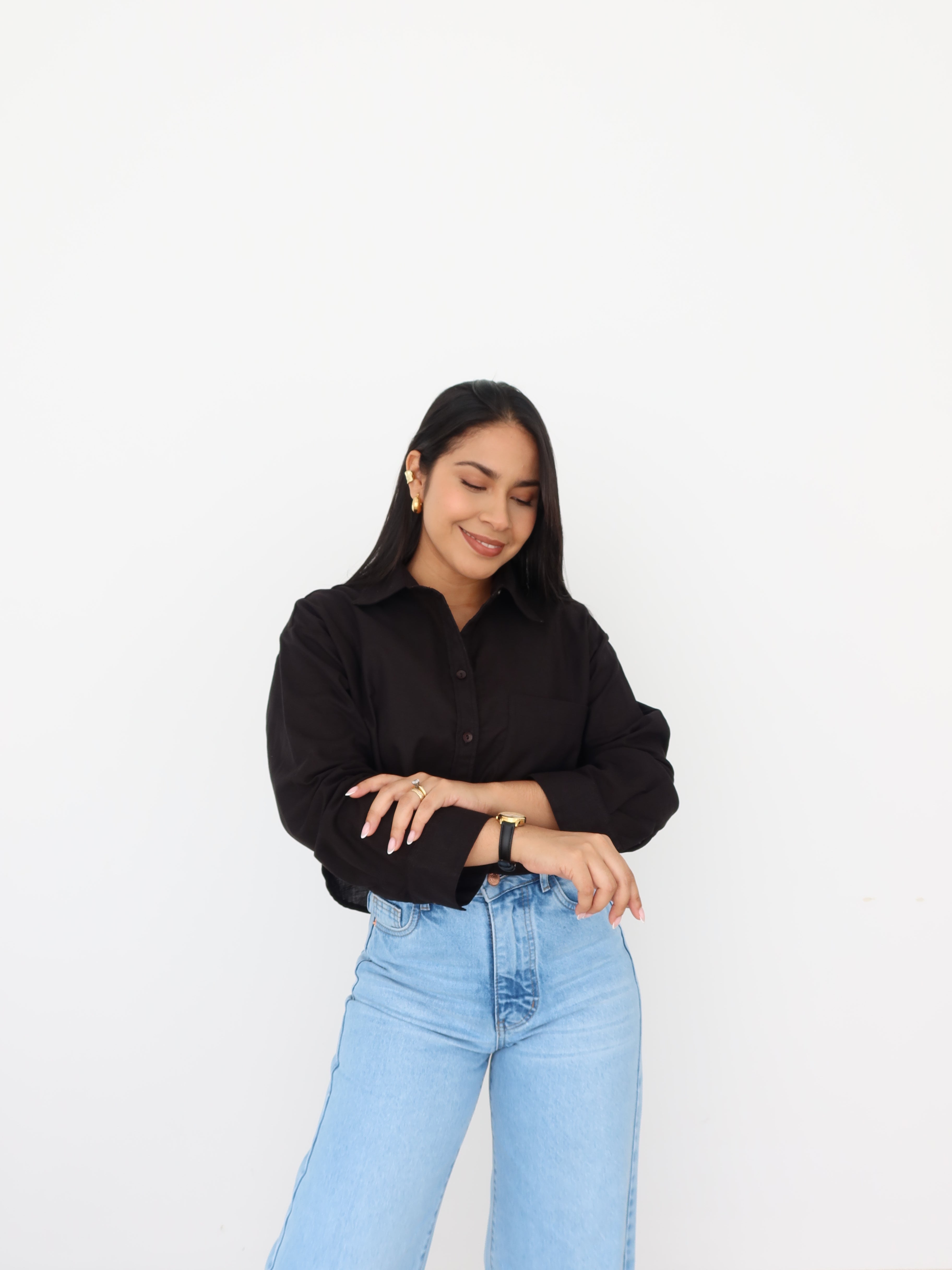 Camisa cropped