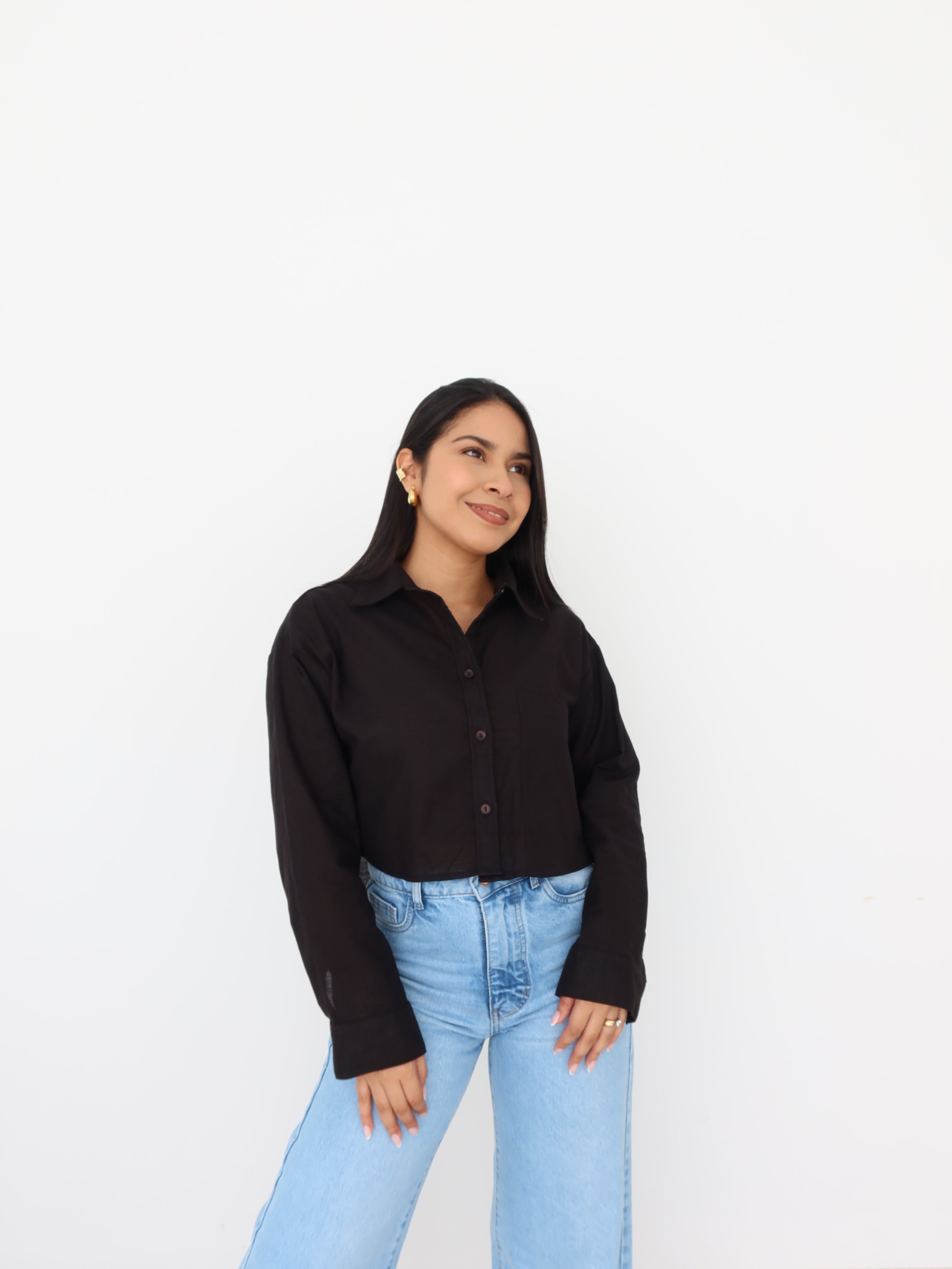 Camisa cropped